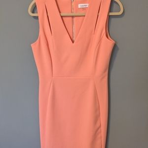 Calvin Klein fitted midi dress